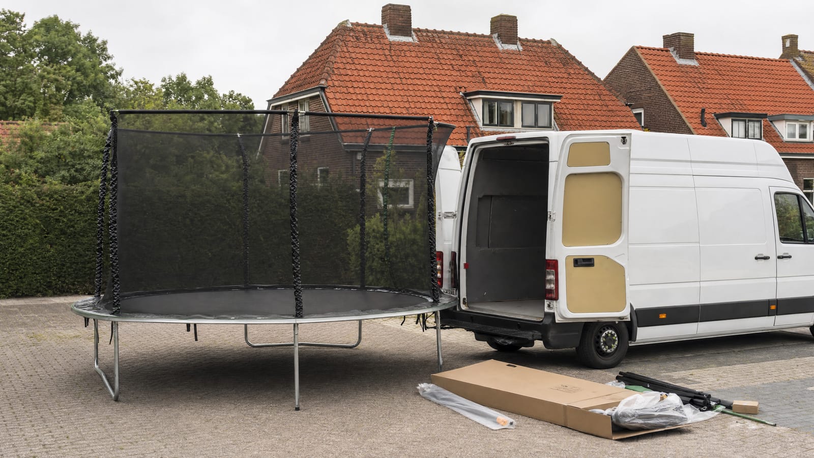 Trampoline vervoeren